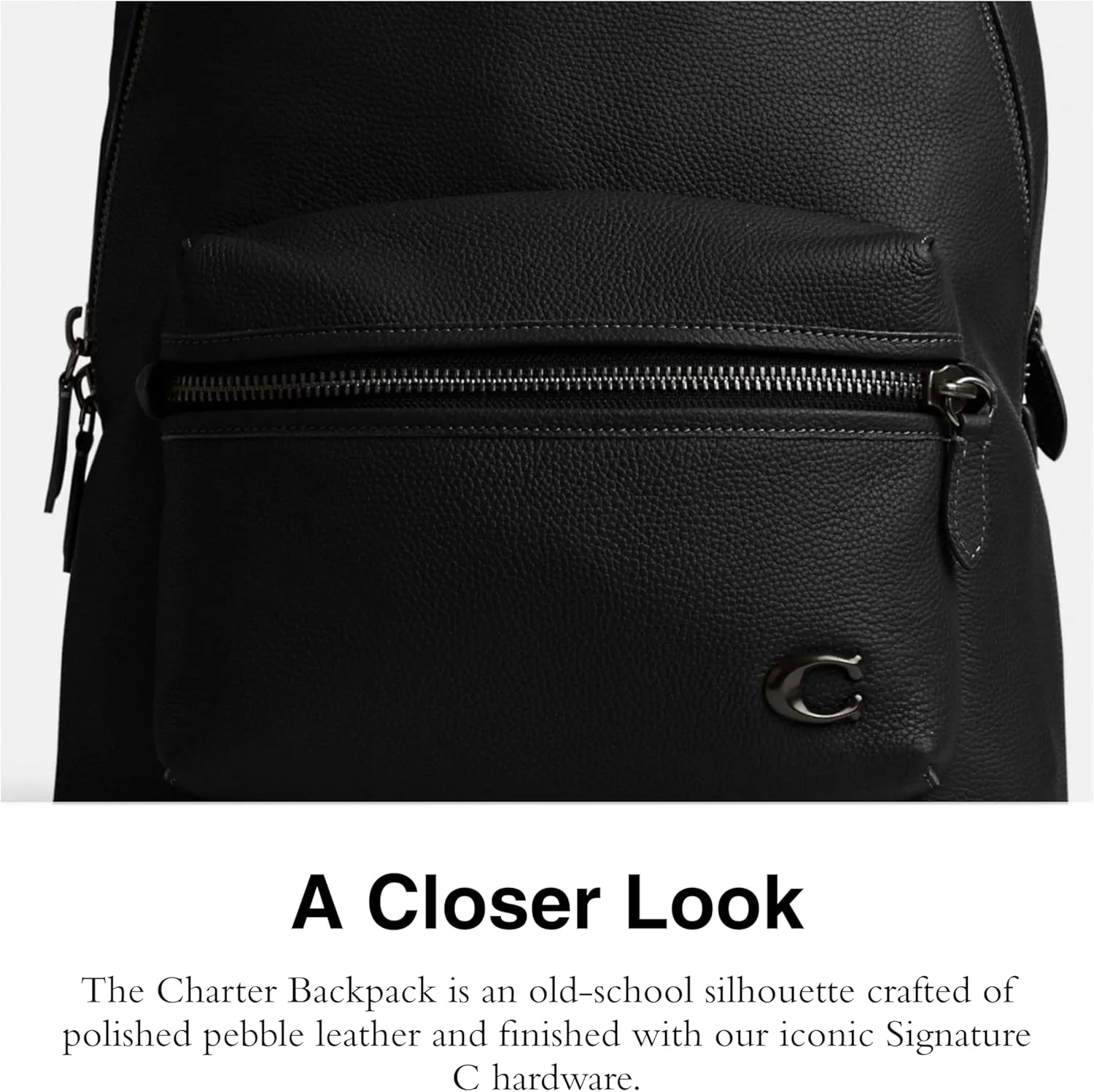 Coach Charter Backpack, Black