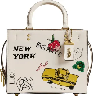 Coach Rogue Bag 25 with Sketch Print, B4/Chalk Multi