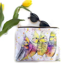 Cockatiel Print Pouches