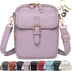 Collaboraten1 Crossbody Leather Bag, Urvashi Crossbody Leather Bag with built in wallet, Multi Vintage Messenger Bag