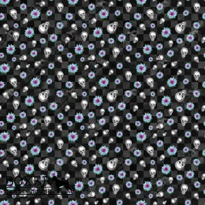 Colorful Skulls - Pattern Three