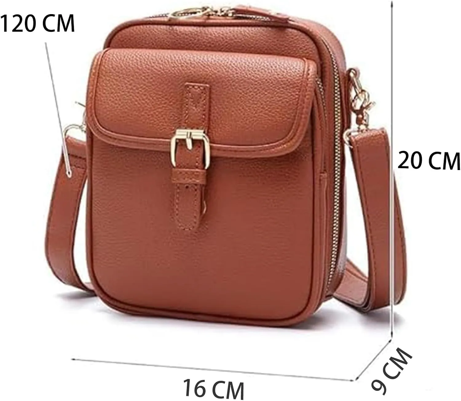 Comebybuy Purse Vintage Mini Messenger Bag, New Double Layer Large Capacity Mini Messenger For Women Men