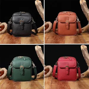 Comebybuy Purse Vintage Mini Messenger Bag, New Double Layer Large Capacity Mini Messenger For Women Men