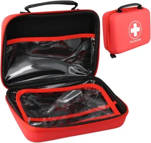 Compact Kit for Home, Office, Travel, Camping, Outdoor, Hiking, and Car, Waterproof Eva Case, Family Emergency Care Designed Kit