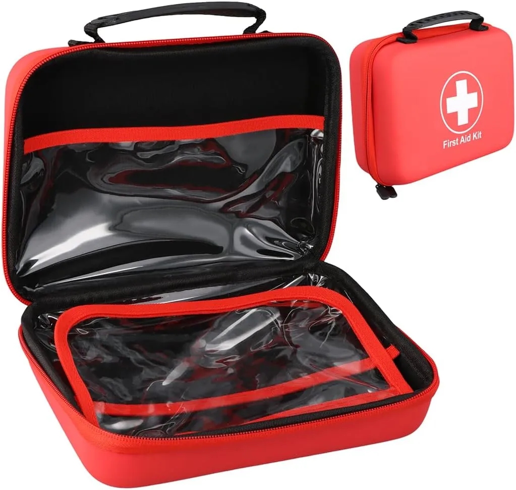 Compact Kit for Home, Office, Travel, Camping, Outdoor, Hiking, and Car, Waterproof Eva Case, Family Emergency Care Designed Kit