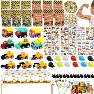 Construction Party Favors – Construction Party Bags Goodie Bag Stuffers Construction Themed Party Supplies for Kids, Birthday Party & Classroom Rewards for Boys and Girls