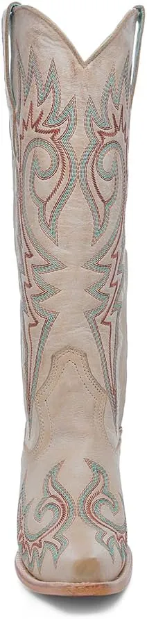 CORRAL LADIE'S BONE EMBROIDERY, LEATHER SOLE, COWHIDE LEATHER, WESTERN BOOT, Z5371