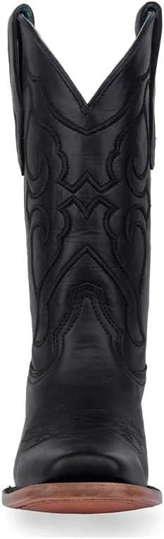 CORRAL LADIE'S FULL BLACK EMBROIDERY SQ TOE, CORRAL 43.8 X 34.8 X 11.0 SOLE,COWHIDE LEATHER, WESTERN BOOT, Z5167