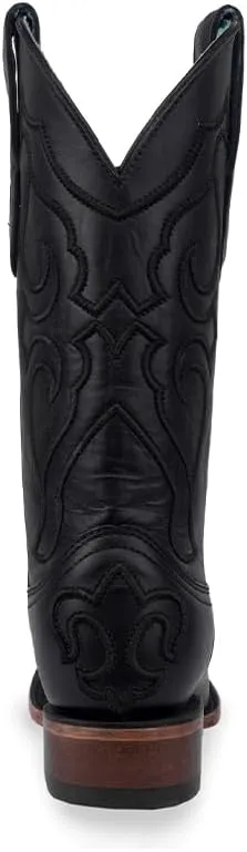 CORRAL LADIE'S FULL BLACK EMBROIDERY SQ TOE, CORRAL 43.8 X 34.8 X 11.0 SOLE,COWHIDE LEATHER, WESTERN BOOT, Z5167