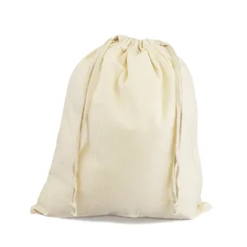 Cotton Drawstring Pouches Drawstring Favor Bags - Pack of 12
