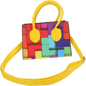 Cross Body Bag for Woman in Yellow Fashion Design Mini Tote Bags for Women Pu Storage Pouch