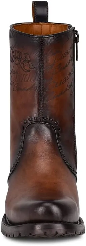 Cuadra Men's Boot in Bovine Leather with Zipper Brown