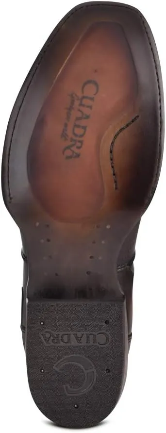 Cuadra Men's Boot in Genuine Leather with Zipper Brown