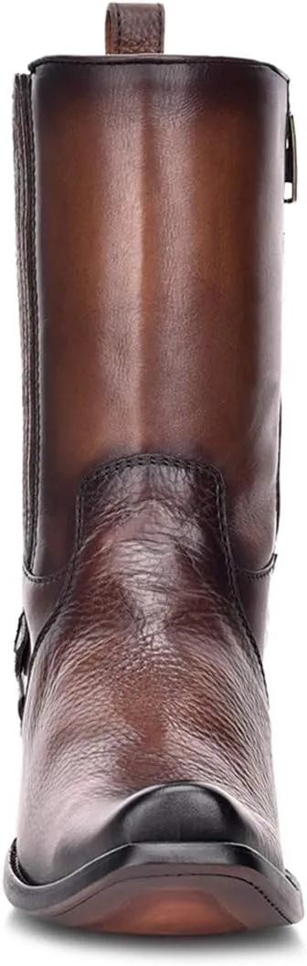 Cuadra Men's Boot in Genuine Leather with Zipper Brown