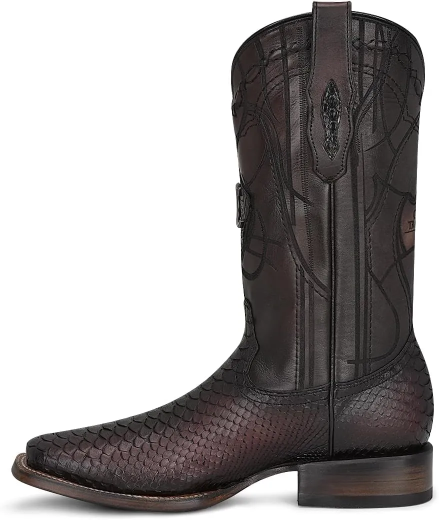Cuadra Men's Boot in Python Leather With laser engraving 3Z2LPH