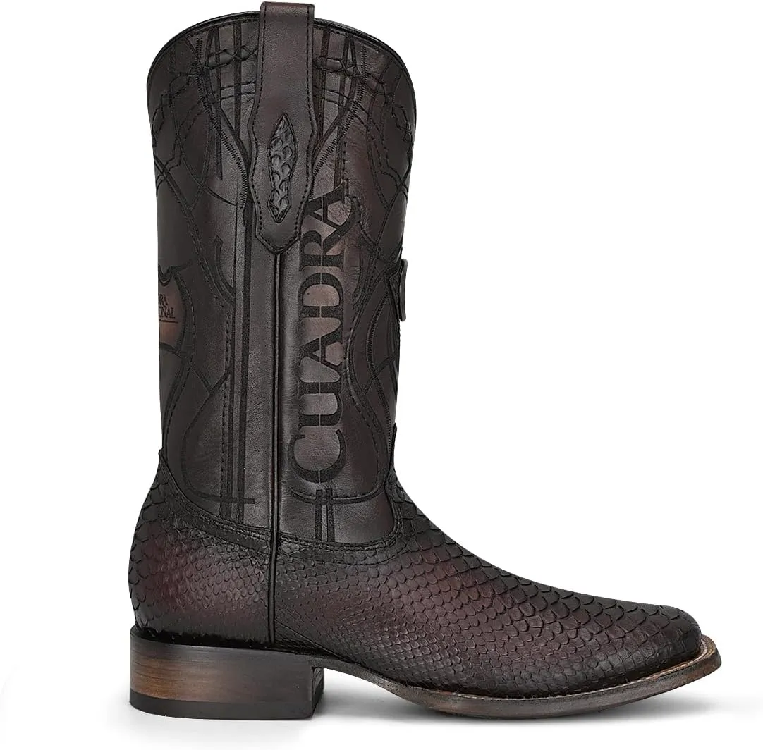 Cuadra Men's Boot in Python Leather With laser engraving 3Z2LPH