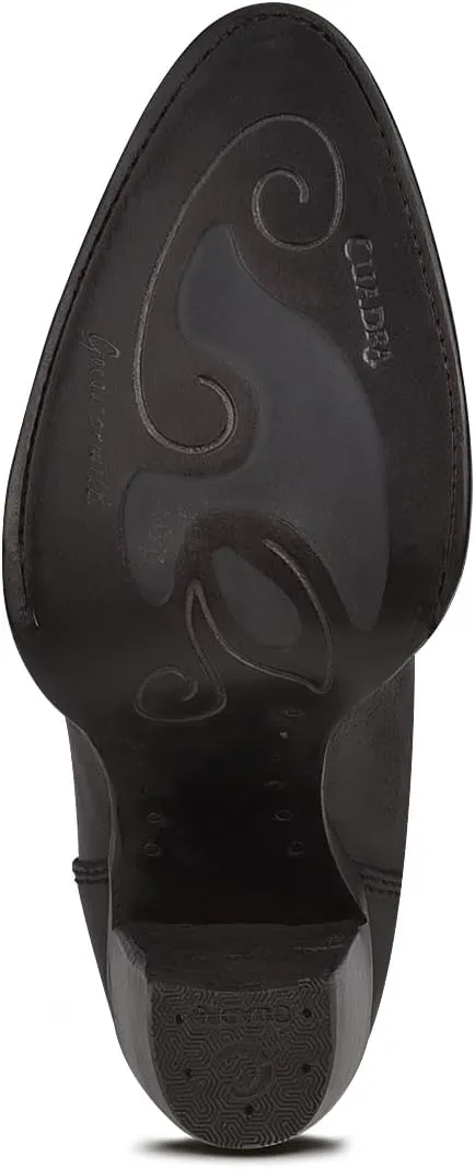 Cuadra Women's Tall Boot in Bovine Leather with Zipper Black