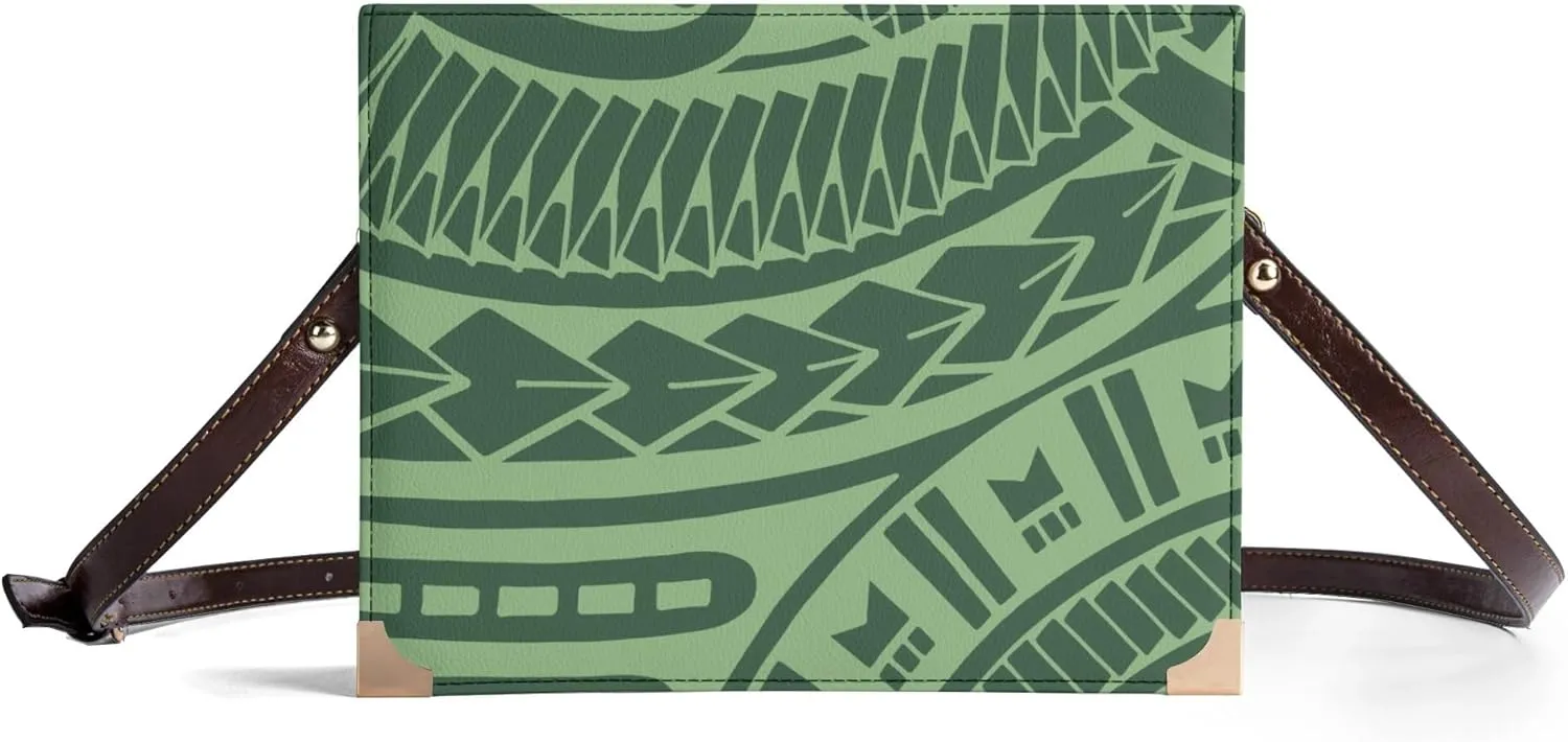 Custom Wholesale Book Storage Bag Polynesian Print Samoan Tribal Women'S Crossbody Bag Casual Party Women'S Bag