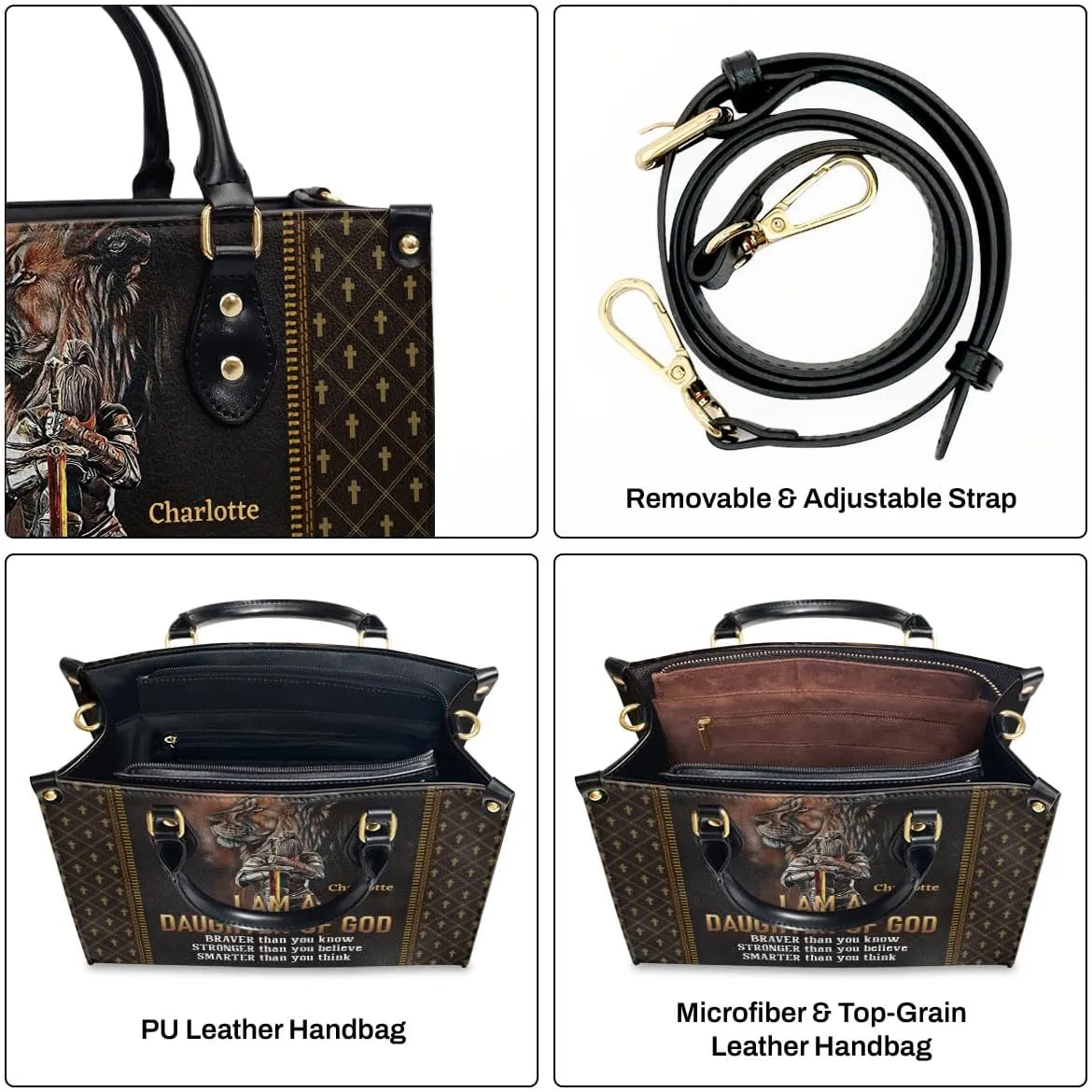 Customized Leather Handbags For Women - Christmas Gifts For Women - Christian Gift