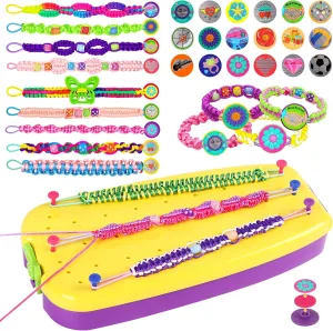 cusuyu Friendship Bracelet Making Kit Toys, Arts and Crafts for Kids Age 8-12, Best Birthday Present Gift for 7 8 9 11 12 Year Old Girl, Top Popular DIY Jewelry Bracelet String Maker