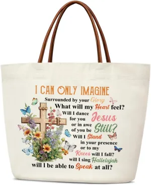 Cute Canvas Tote Bag Aesthetic Bag for Women Teen Shopping Tote Bag Reusable Grocery Bag With Handles Shoulder Bag