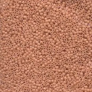 DB 1363, Dyed Opaque Peach - Miyuki Delica Beads - Size 11 - 5 grams - Japanese Cylinder Seed Beads - Wholesale & Retail - Lt. Coral Pink