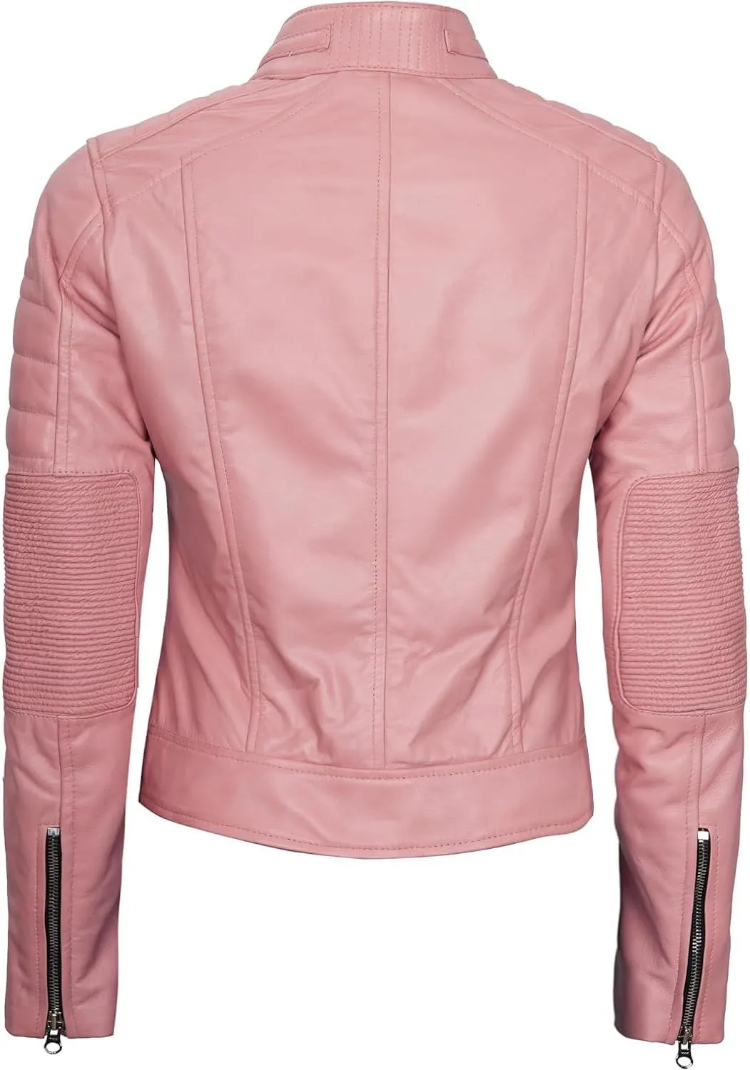 Decrum Leather Jacket Women - Stylish Casual Real Lambskin Leather Jackets for Women