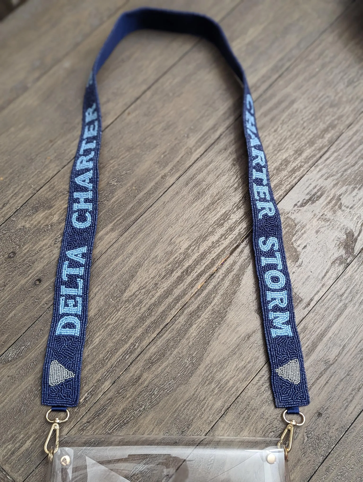 Delta Charter Storm | Custom Beaded Purse Strap