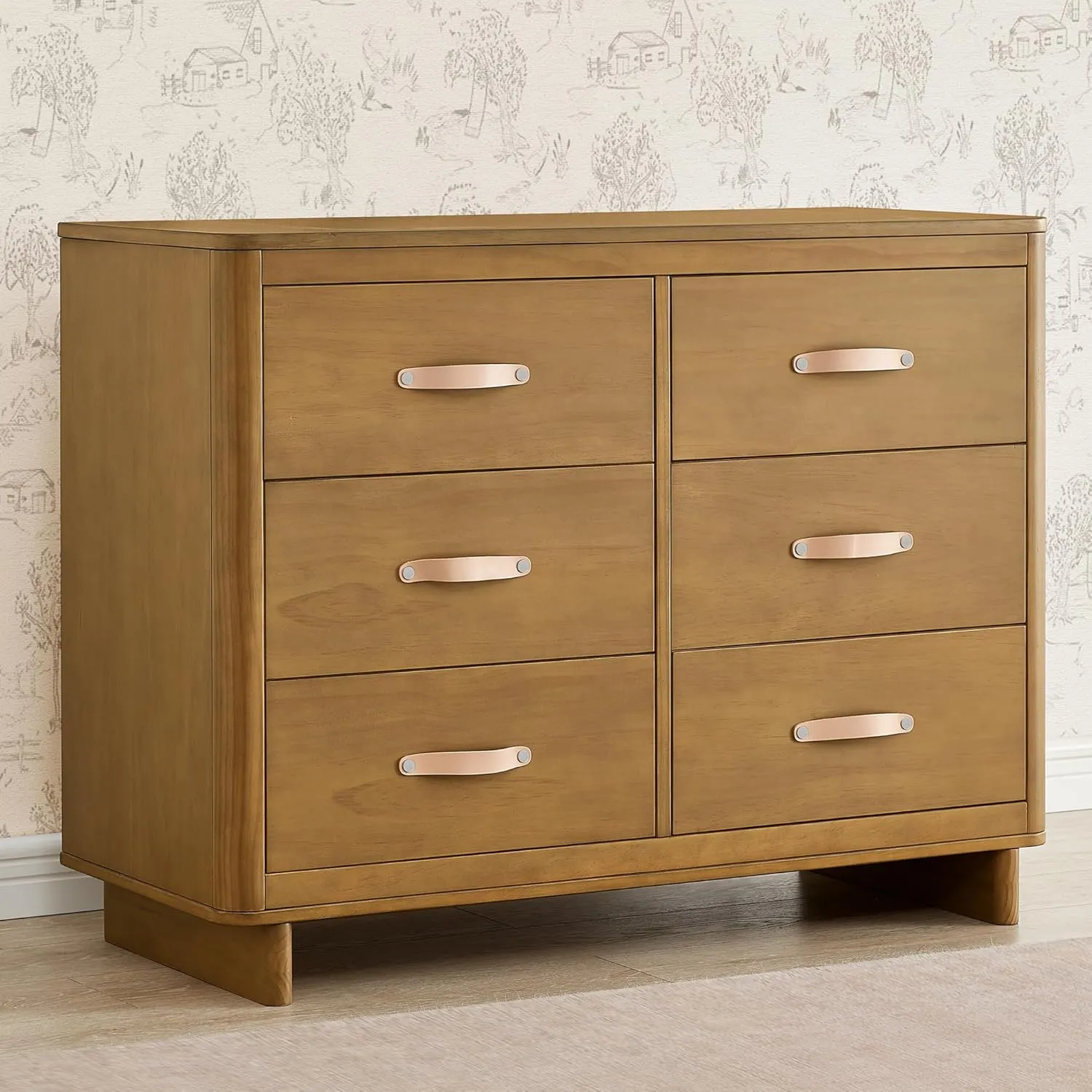 Delta Children babyGap Skye 6 Drawer Dresser with Interlocking Drawers Greenguard Gold Certified, Acorn