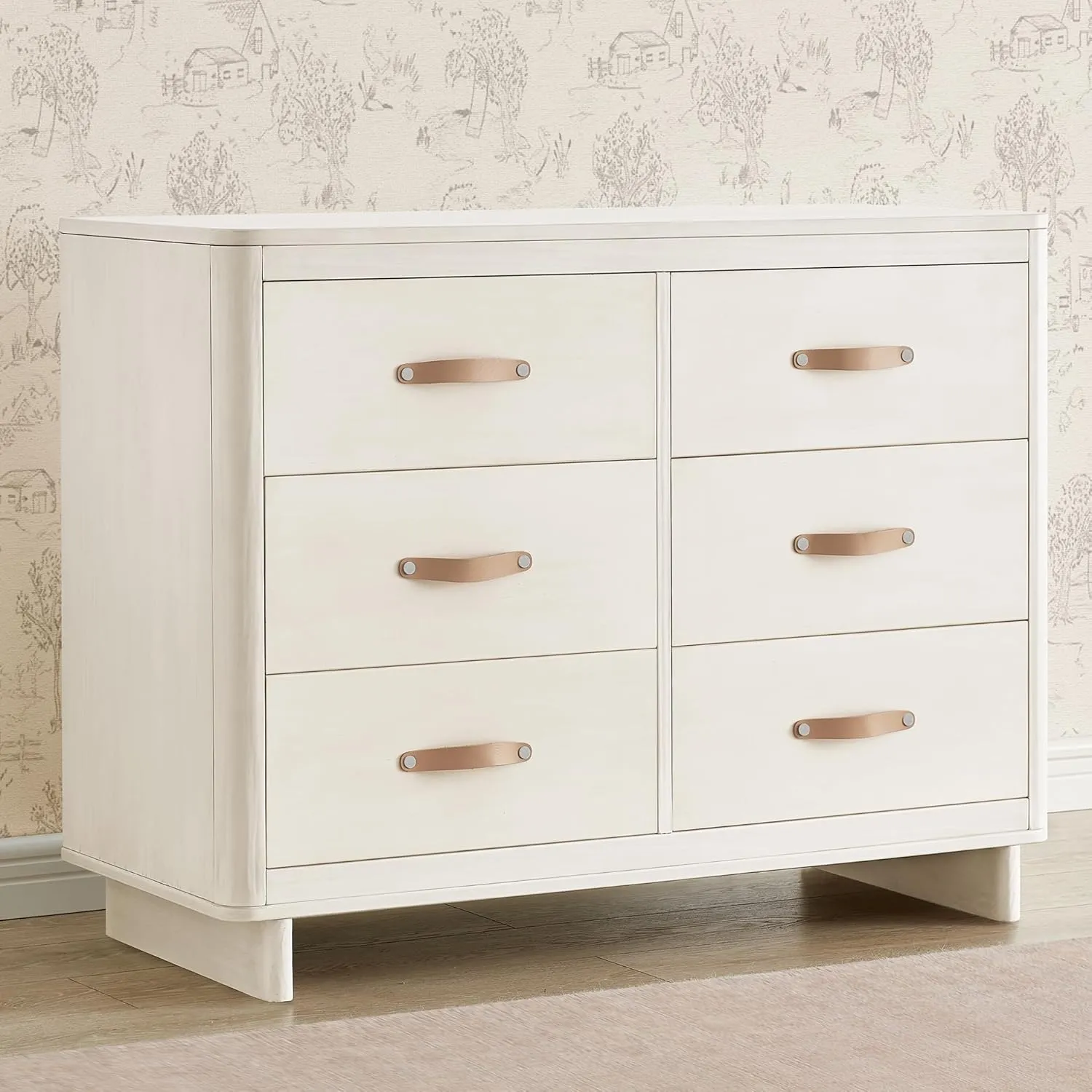Delta Children babyGap Skye 6 Drawer Dresser with Interlocking Drawers Greenguard Gold Certified, Antique White
