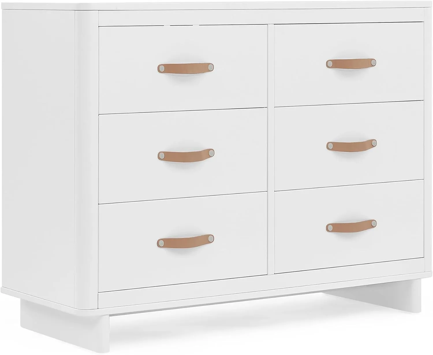 Delta Children babyGap Skye 6 Drawer Dresser with Interlocking Drawers Greenguard Gold Certified, Bianca White