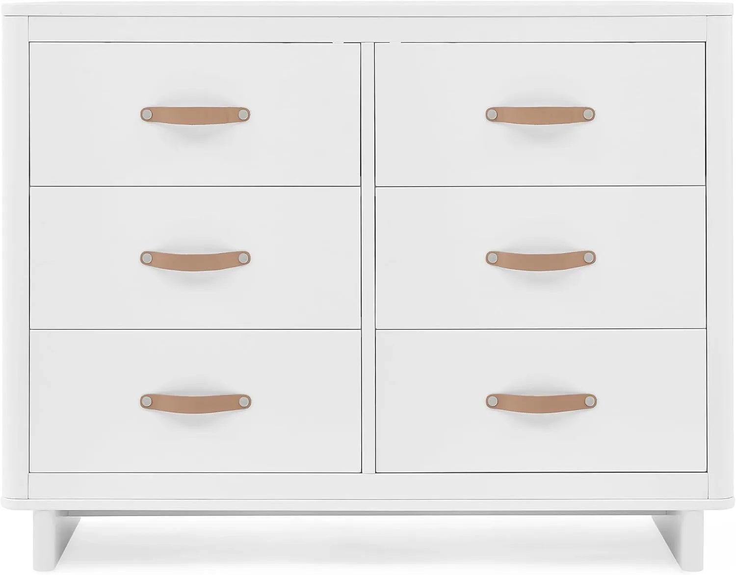 Delta Children babyGap Skye 6 Drawer Dresser with Interlocking Drawers Greenguard Gold Certified, Bianca White
