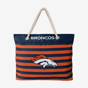 Denver Broncos Nautical Stripe Tote