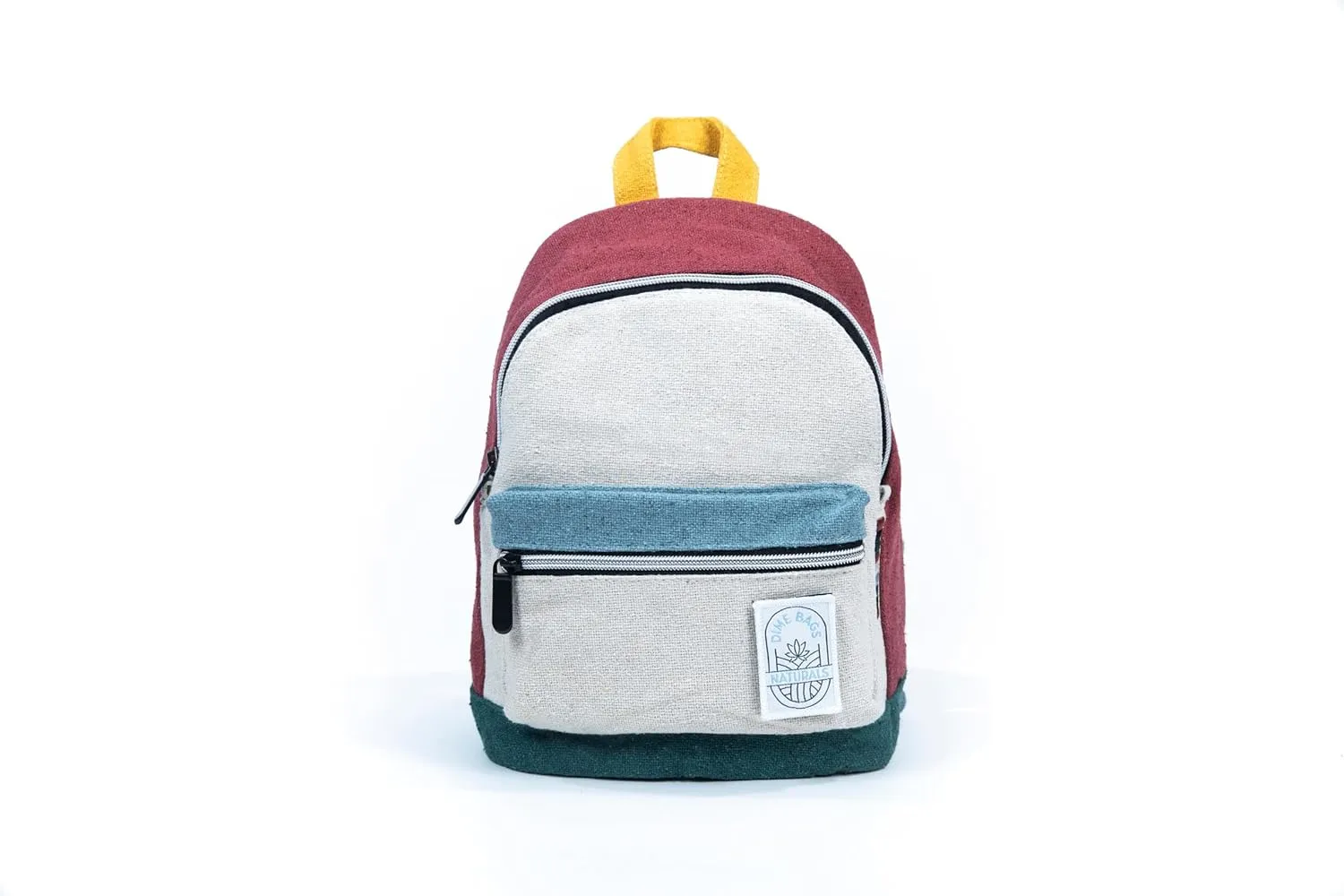 DIME BAGS Naturals | The Mystic | 100% Nepali Hemp Mini Travel Backpack (Boho Cream)