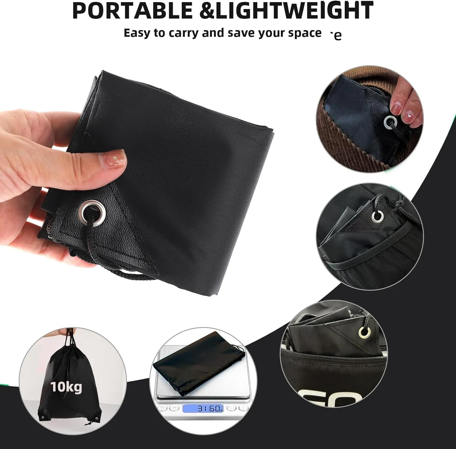 drawstring backpack, Drawstring Bags Bulk,20 Pcs Draw String Bags, Cinch Bag,essential for gym travel, unisex, loose and portable (20, Black)