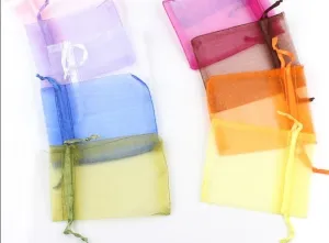 Drawstring Organza Bags Jewelry Packaging Bags Candy Wedding Bags Wholesale Gifts Pouches