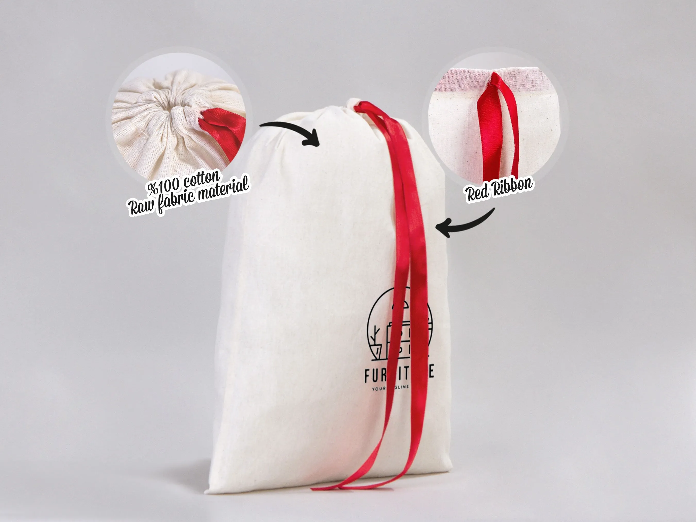 Drawstring Pouches - 12"W x 16"H (30 x 40 cm) - Personalized Favor Bags - Black Double Drawstring Pouch Bags - Party Favor Bags - Eco-Friendly Bags