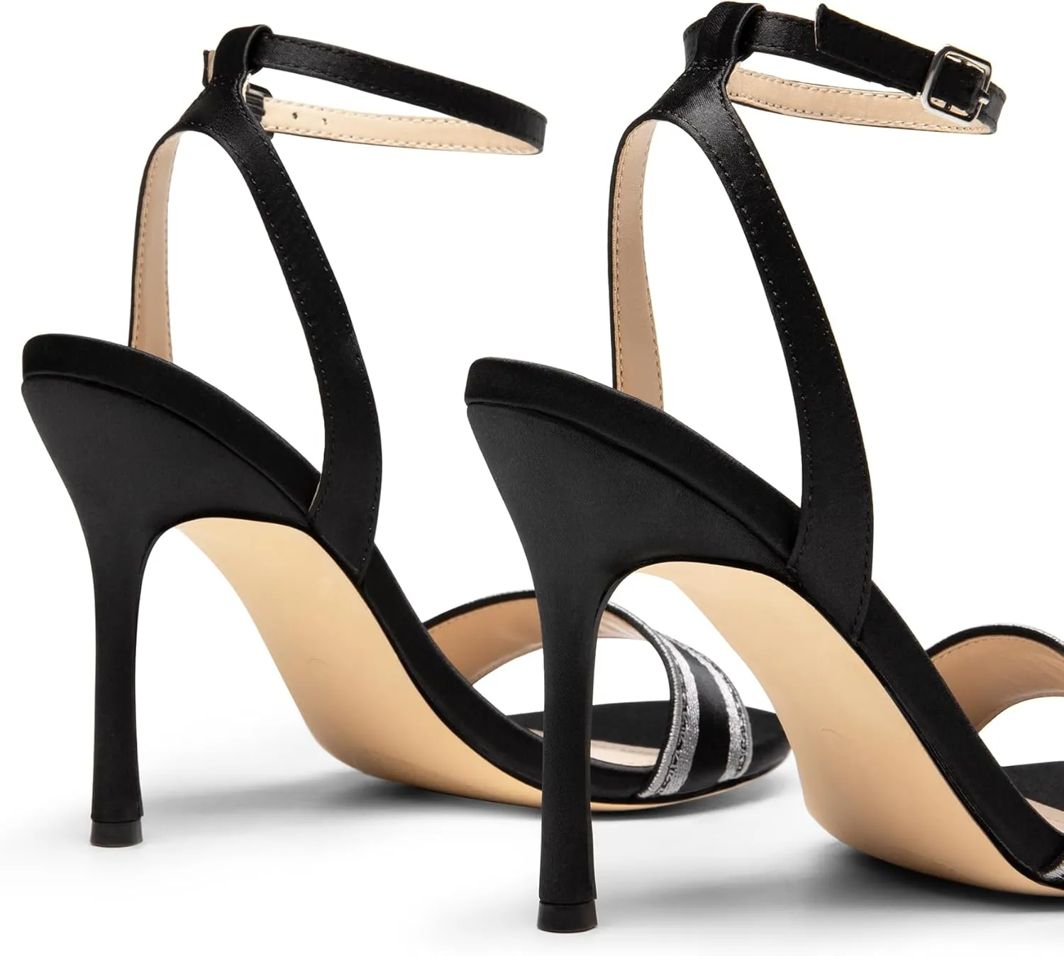DREAM PAIRS High Stilettos Heels for Women Sexy Open Toe Strappy Sandals Shoes Ankle Strap Fashion Dressy Heels for Party Wedding