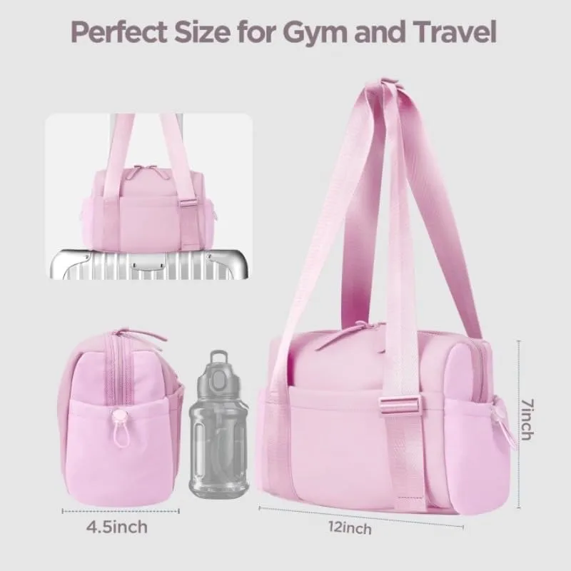 Dynamic Fitness Bag, Dry Wet Separation Waterproof Travel Luggage Bag, Cute Exercise Bag,Blue