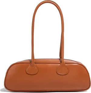 East West Le Teckel Handbag for Women Elegant Genuine Leather Shoulder Purse for Formal Events or Work