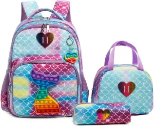 Egchescebo Kids Girls School backpack for Girls Kids Bookbag School Elementary Backpacks