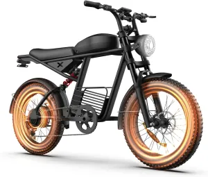 Electric Bike for Adults with 1500W Peak Motor,Max 35MPH & 65Mile，Moped ebikes with 18.9AH Battery,20" Fat Tire Commuting Off Road Mountain Ebike，Max 550LBS,UL2849 Certified