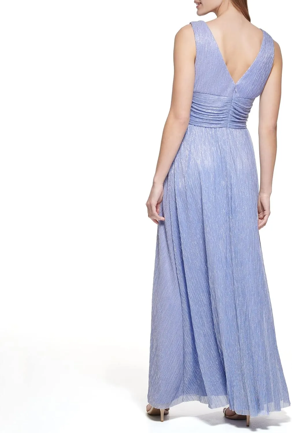 Eliza J Women's Gown Style Bow Detail Sleeveless Vneck Dress