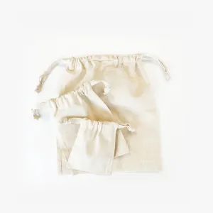 Elm Drawstring Cotton Pouches