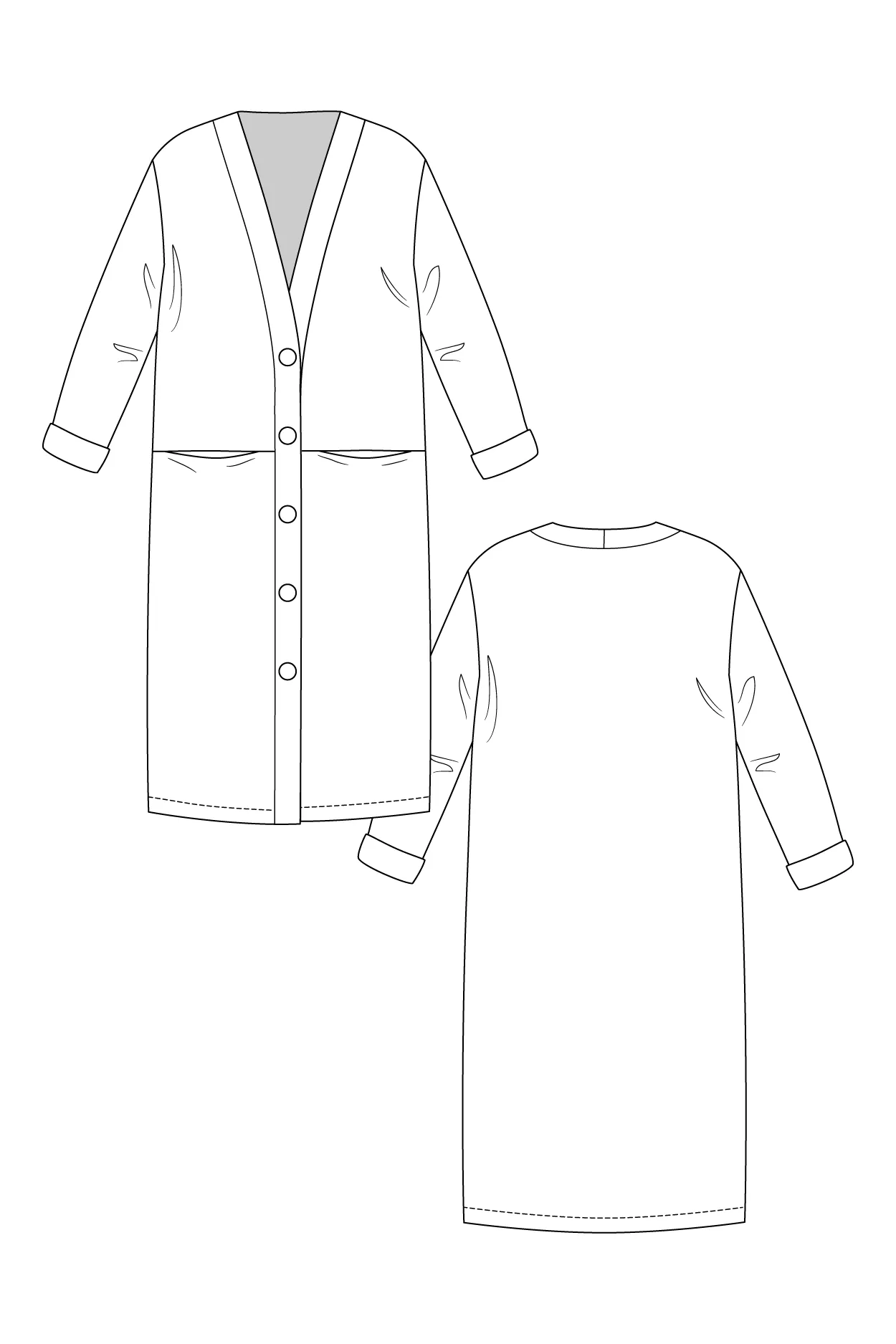 ESME MAXI CARDIGAN • PDF Pattern
