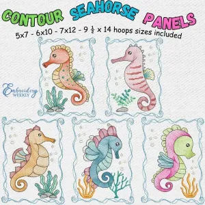 EW355  Contour Seahorse Panels
