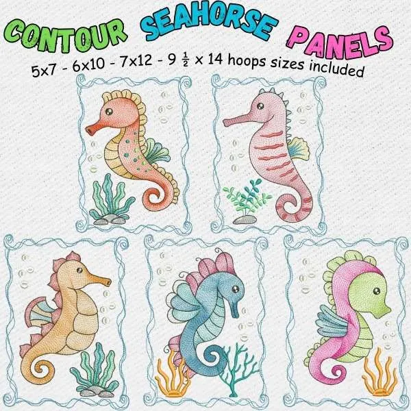 EW355  Contour Seahorse Panels