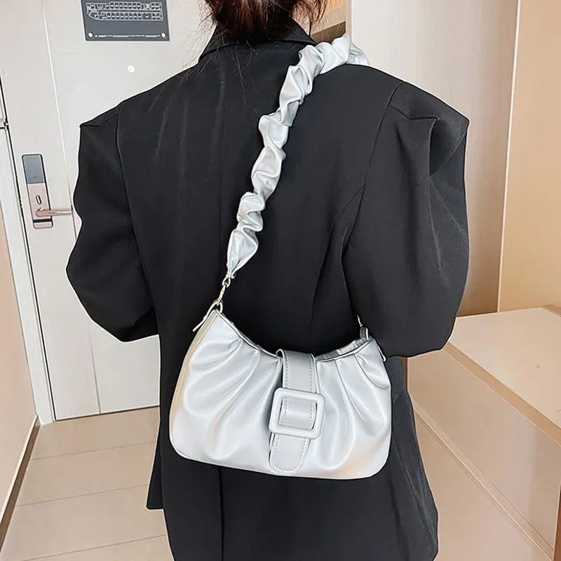 Fashion Cloud Bag,Women's Pleated Underarm Bag,2023 Autumn New Gift Shoulder Bags Personalized Handbag Purses