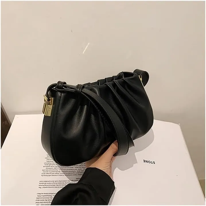 Fashion Cloud Bag,Women's Pleated Underarm Bag,2023 Autumn New Gift Shoulder Bags Personalized Handbag Purses