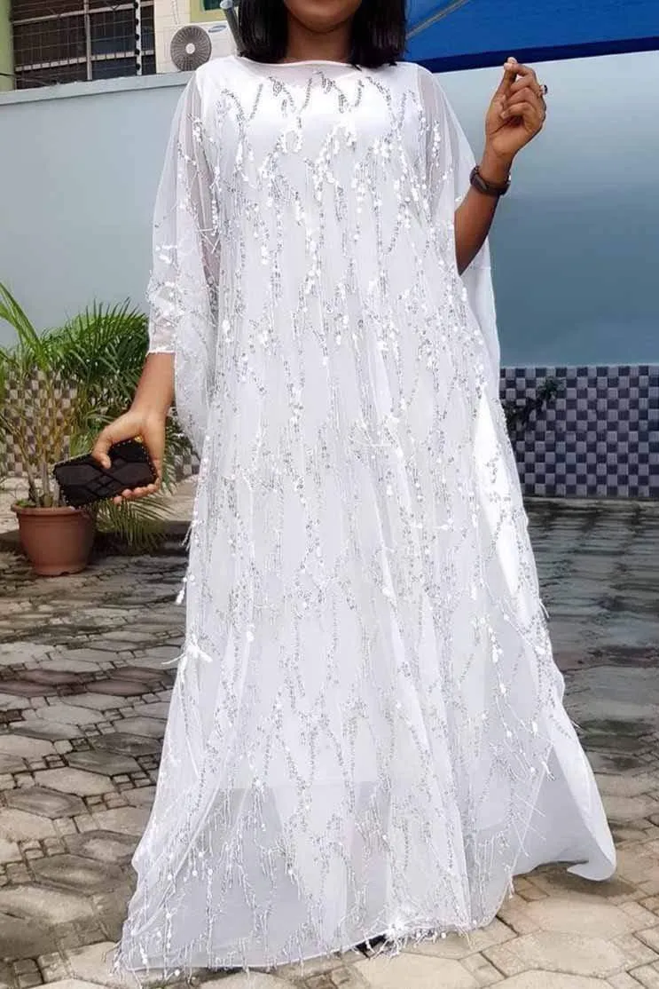 Fashion Sequined Lined Dress